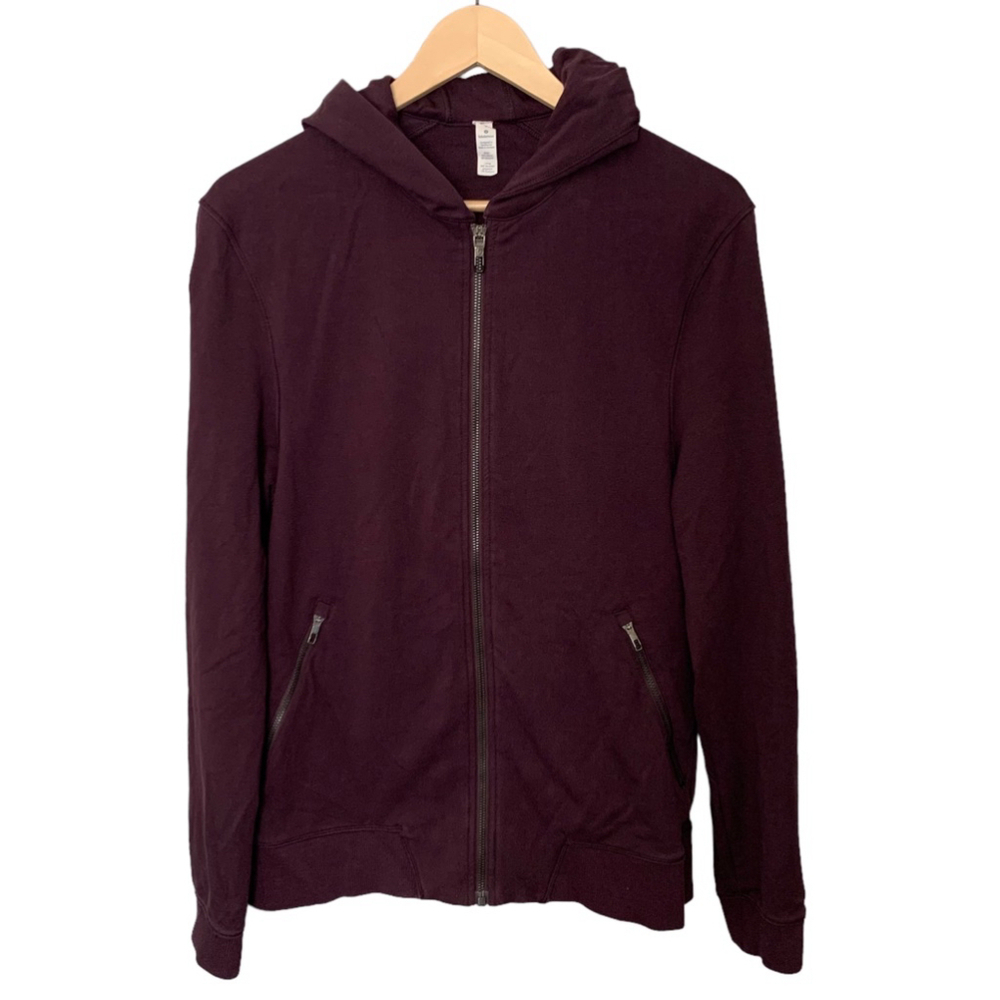 LULULEMON Cross Cut Hoodie Jacket
Black Cherry Full Zip Purple Men Small